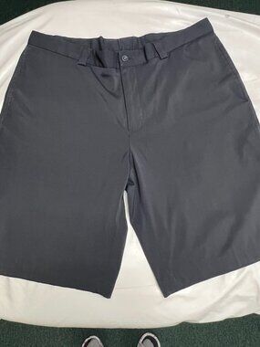 Slazenger Mens Black Golf Shorts Size W38 Polyester Spandex Flat Front